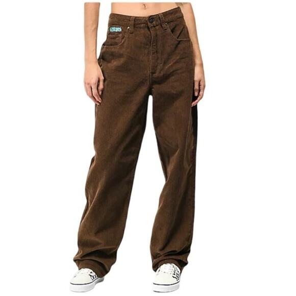 Empyre Pants - Empyre Women’s Tori Corduroy Skate Pants Dark Brown Size 9